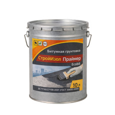 Бітумна ґрунтовка відро 10,0 л БудІзол Праймер ЕКОБІТ