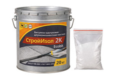 Бітумно-каучукова мастика відро 5,0 кг БудІзол 2 К ЕКО