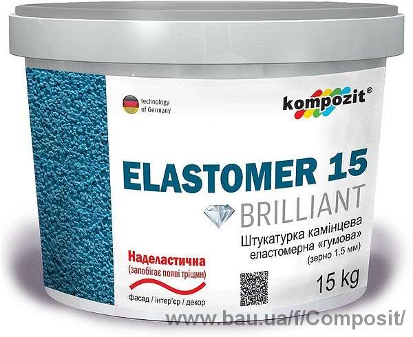 Новая эластомірна штукатурка ELASTOMER 15