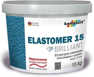 Новая эластомірна штукатурка ELASTOMER 15