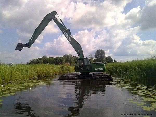 «Новый король воды» – экскаватор-амфибия «Waterking» (Голландия) от ООО с ИИ Юромаш