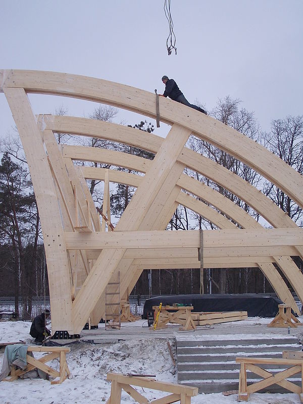 Почалося будівництво офісу компанії «Сучасні дерев'яні будинки»