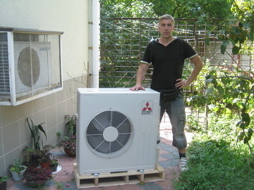 Встановлений тепловий насос Mitsubishi Electric ZUBADAN