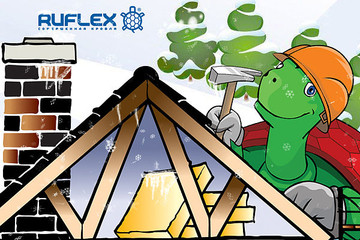 Монтаж покрівельної системи RUFLEX в зимовий період