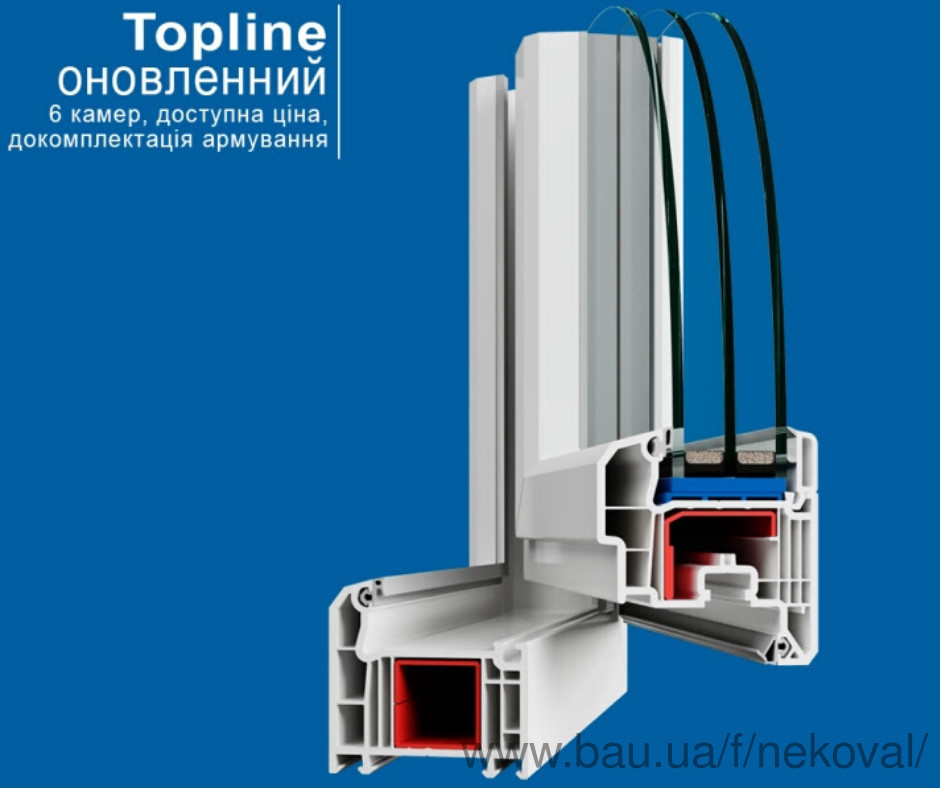 Профіль VEKA Topline тепер 6-ти камерний!