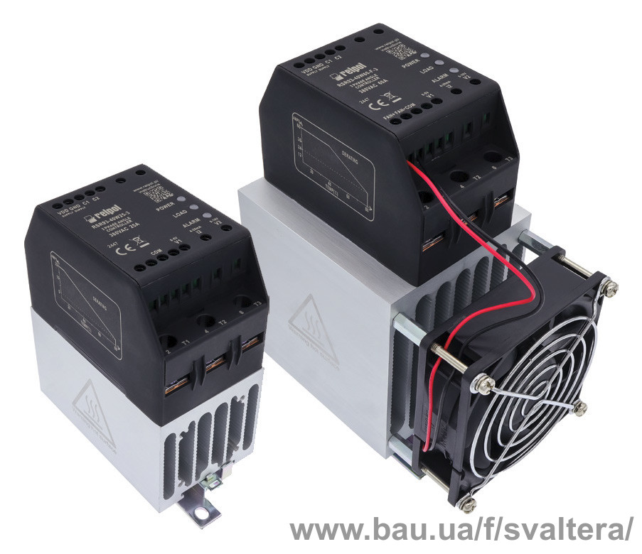 Relpol представила трифазні регулятори потужності з радіаторами RSR93