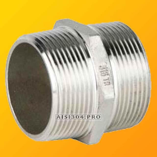 Ніпель нержавіючий Ду 15 1/2" AISI304 | TRiNOX Ніпель нержавіючий Ду 15 1/2" AISI304 | TRiNOX