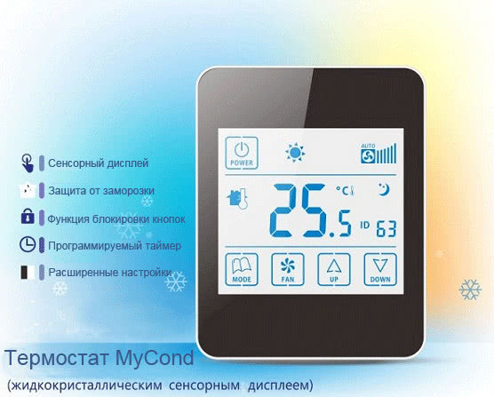 Акція на кімнатні термостати (терморегулятори) MYCOND серії PREMIUM TOUCH