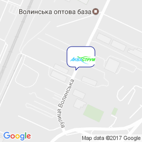 Акваструм на мапі