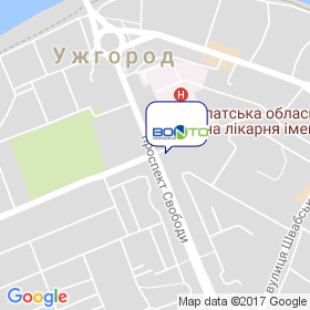 Бонто-Україна на мапі Бонто-Україна на мапі