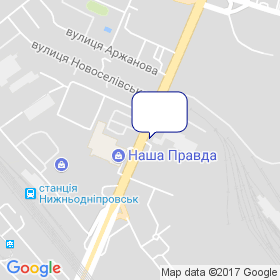 Дніпрокомунсервіс на мапі