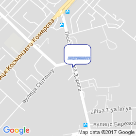 ЕНЕРГОІНВЕСТ, ВІК на мапі ЕНЕРГОІНВЕСТ, ВІК на мапі