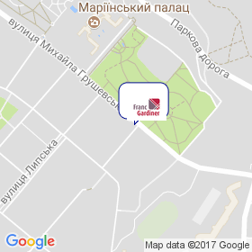 Франс Гардінер Україна на мапі Франс Гардінер Україна на мапі