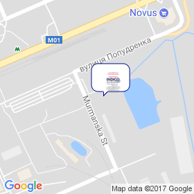 INDIGO-line на мапі INDIGO-line на мапі