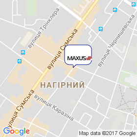 MAXUS на мапі MAXUS на мапі