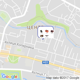 Оксамит-Захід на мапі