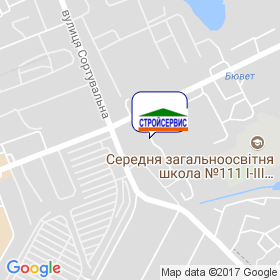 СТРОЙСЕРВIС на мапі СТРОЙСЕРВIС на мапі