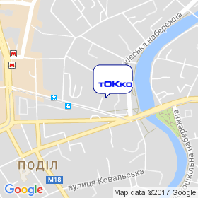 ТОККО на мапі ТОККО на мапі