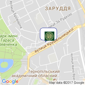 Тернопільська обл організація Національної спілки архітекторів України на мапі Тернопільська обл організація Національної спілки архітекторів України на мапі