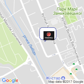 Триденели на мапі Триденели на мапі