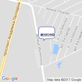 ВІКНОСІСТЕМ на мапі ВІКНОСІСТЕМ на мапі