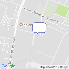 Аеростар ТД на мапі