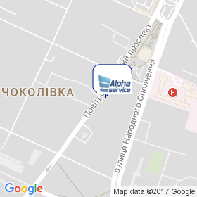 Альфа-сервіс на мапі Альфа-сервіс на мапі