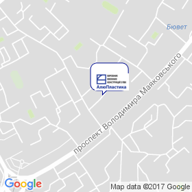 АлюПластика на мапі АлюПластика на мапі