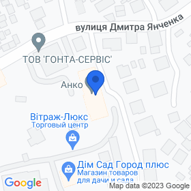 Фабрика вікон АНКО на мапі Фабрика вікон АНКО на мапі