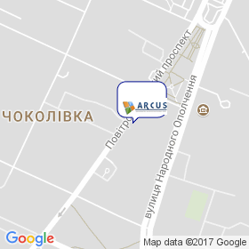 Аркус на мапі Аркус на мапі