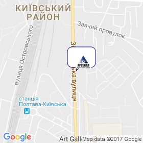 Арсенал-Центр на мапі Арсенал-Центр на мапі