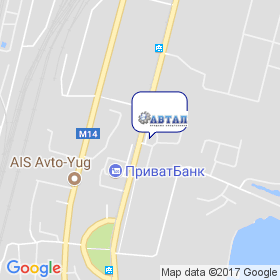 Автал на мапі