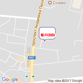 АЗБІ на мапі АЗБІ на мапі