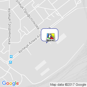 Бекас на мапі Бекас на мапі