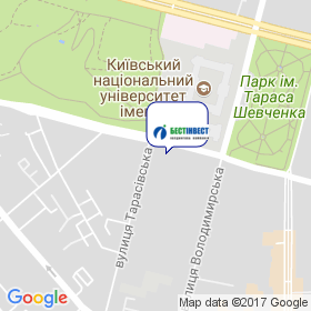 Бестінвест на мапі Бестінвест на мапі