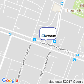 Брілліон на мапі Брілліон на мапі