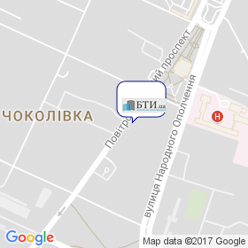 Бюро Технічної Інвентаризації на мапі Бюро Технічної Інвентаризації на мапі