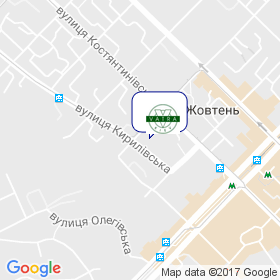 Ватра-Київ на мапі