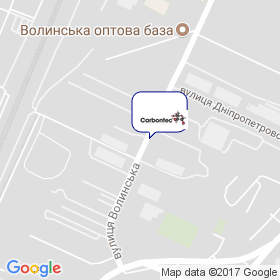 Карбонтек Украина на мапі