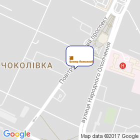 Центр стель на мапі