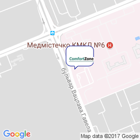 КомфортЗон на мапі КомфортЗон на мапі