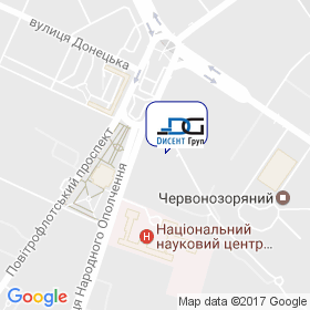 ДІСЕНТ Груп на мапі ДІСЕНТ Груп на мапі