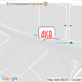 ДІСА-Кераміка на мапі ДІСА-Кераміка на мапі