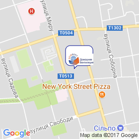 Леденев на мапі