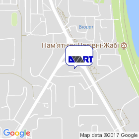 ДВАРТ на мапі ДВАРТ на мапі