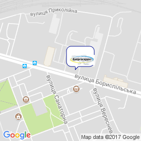 Енергогарант ВКФ на мапі Енергогарант ВКФ на мапі