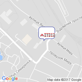 ЕТЕХ на мапі