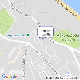 Ексал на мапі Ексал на мапі