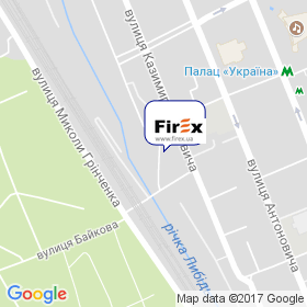 Файрекс на мапі Файрекс на мапі