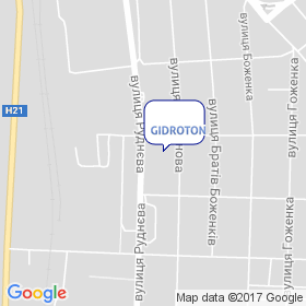 Гідротон на мапі Гідротон на мапі